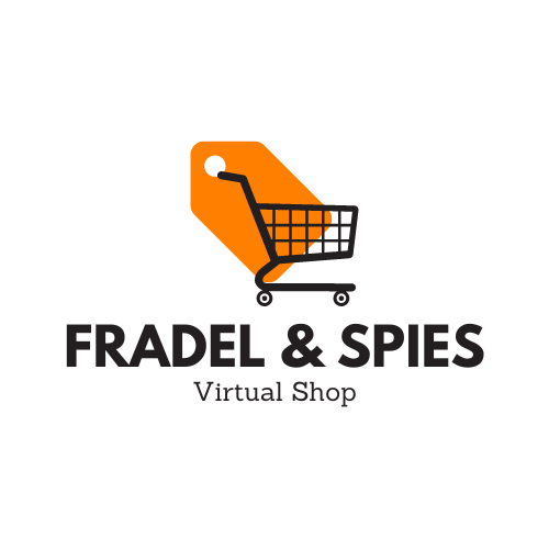 Orange and Gray Tag Cart Virtual Shop Logo